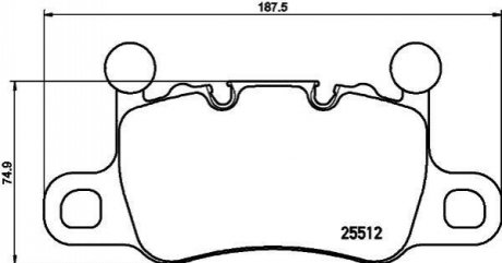 Гальмівні колодки дискові BREMBO P65 038 (фото 1)