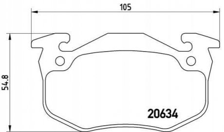 Гальмівні колодки дискові BREMBO P68 020 (фото 1)