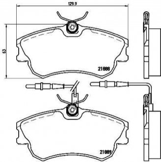 Гальмівні колодки дискові BREMBO P68 023 (фото 1)