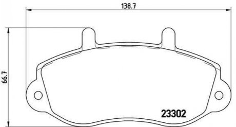 Гальмівні колодки дискові BREMBO P68 025 (фото 1)