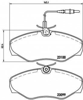 Гальмівні колодки дискові BREMBO P68 026 (фото 1)