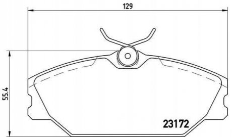 Гальмівні колодки дискові BREMBO P68 027 (фото 1)