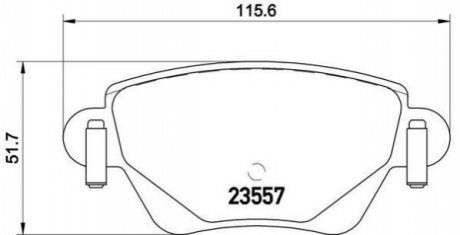 Гальмівні колодки дискові BREMBO P68 028 (фото 1)