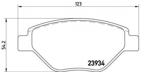 Гальмівні колодки дискові BREMBO P68 031 (фото 1)