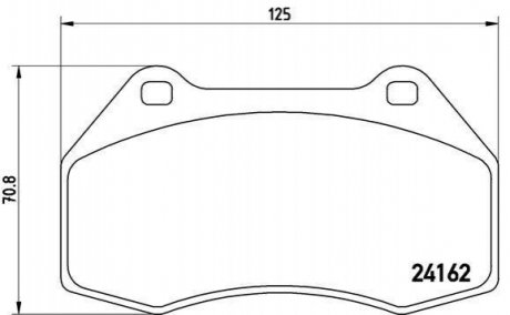 Гальмівні колодки дискові BREMBO P68 036 (фото 1)