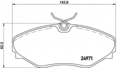 Гальмівні колодки дискові BREMBO P68 055 (фото 1)