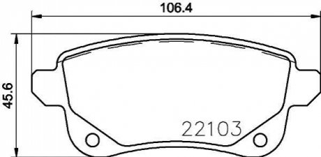 Гальмівні колодки дискові BREMBO P68 064 (фото 1)