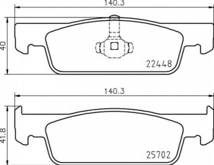 Гальмівні колодки дискові BREMBO P68 069 (фото 1)