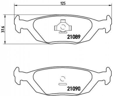 Гальмівні колодки дискові BREMBO P71 003 (фото 1)