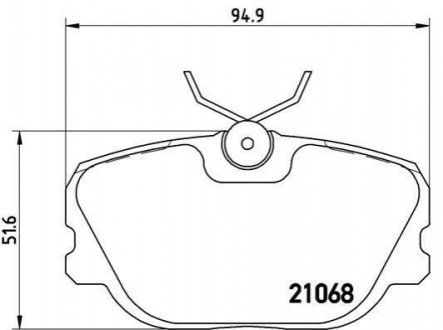 Гальмівні колодки дискові BREMBO P71 004 (фото 1)