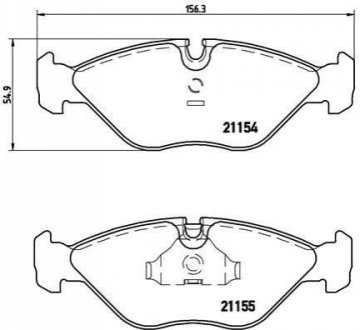 Гальмівні колодки дискові BREMBO P71 005 (фото 1)