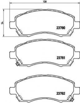 Гальмівні колодки дискові BREMBO P78 009 (фото 1)