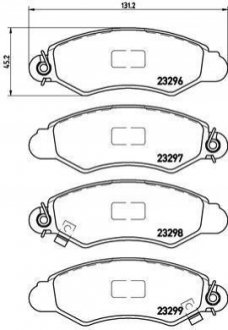 Гальмівні колодки дискові BREMBO P78 012 (фото 1)