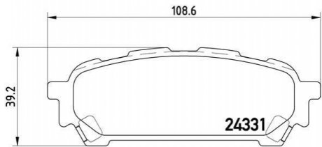 Гальмівні колодки дискові BREMBO P78 014 (фото 1)