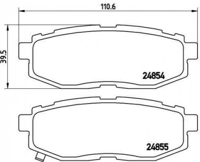 Гальмівні колодки дискові BREMBO P78 018 (фото 1)