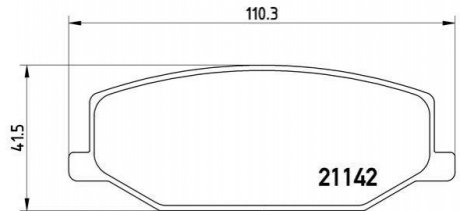 Гальмівні колодки дискові BREMBO P79 001 (фото 1)