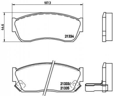 Гальмівні колодки дискові BREMBO P79 005 (фото 1)