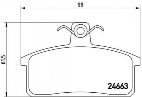 Гальмівні колодки дискові BREMBO P79 007 (фото 1)