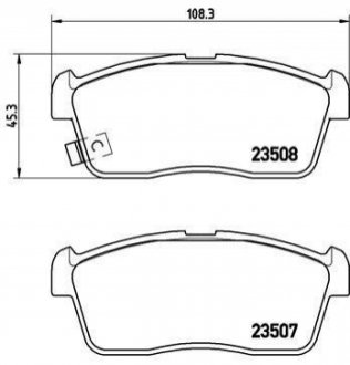 Гальмівні колодки дискові BREMBO P79 020 (фото 1)