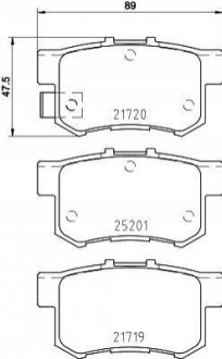 Гальмівні колодки дискові BREMBO P79 027 (фото 1)