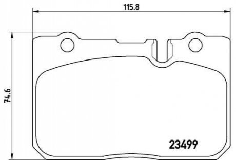 Гальмівні колодки дискові BREMBO P83 039 (фото 1)