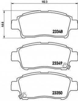 Гальмівні колодки дискові BREMBO P83 050 (фото 1)