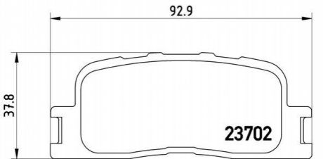 Гальмівні колодки дискові BREMBO P83 088 (фото 1)