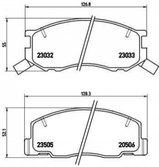 Гальмівні колодки дискові BREMBO P83 093 (фото 1)