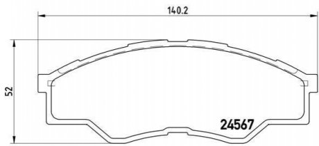 Гальмівні колодки дискові BREMBO P83 096 (фото 1)