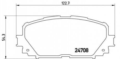 Гальмівні колодки дискові BREMBO P83 101 (фото 1)