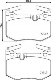 Гальмівні колодки дискові BREMBO P83 164 (фото 1)