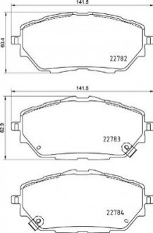 Гальмівні колодки дискові BREMBO P83 171 (фото 1)