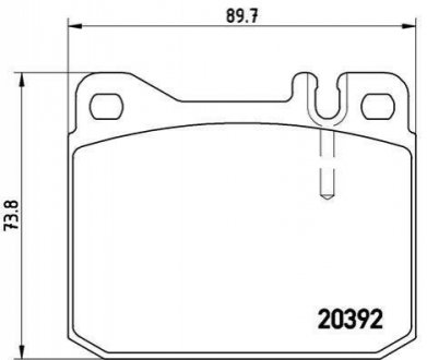 Гальмівні колодки дискові BREMBO P85 007 (фото 1)