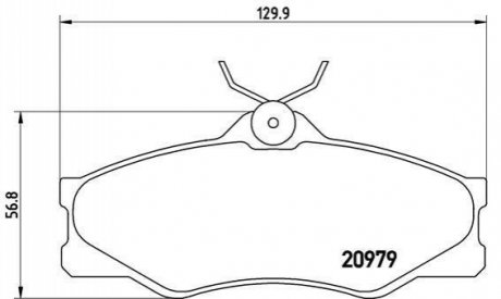 Гальмівні колодки дискові BREMBO P85 008 (фото 1)