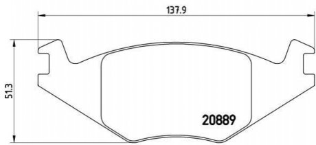 Гальмівні колодки дискові BREMBO P85 019 (фото 1)