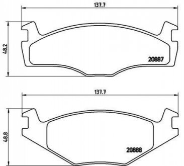 Гальмівні колодки дискові BREMBO P85 024 (фото 1)