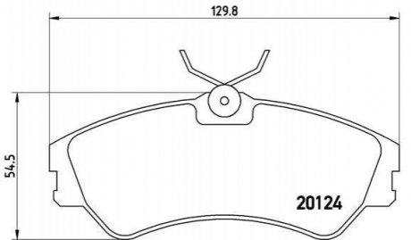 Гальмівні колодки дискові BREMBO P85 028 (фото 1)