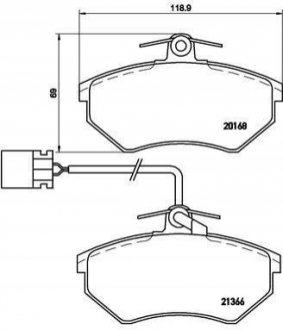 Гальмівні колодки дискові BREMBO P85 034 (фото 1)