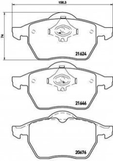 Гальмівні колодки дискові BREMBO P85 036 (фото 1)