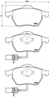 Гальмівні колодки дискові BREMBO P85 037 (фото 1)