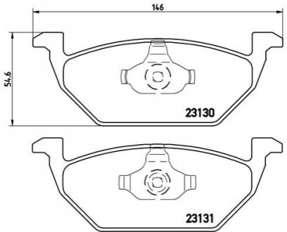 Гальмівні колодки, тюнінг BREMBO P 85 041X (фото 1)