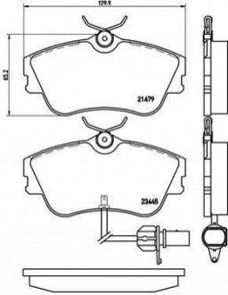 Гальмівні колодки дискові BREMBO P85 050 (фото 1)