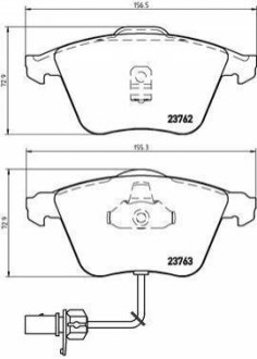 Гальмівні колодки дискові BREMBO P85 056 (фото 1)