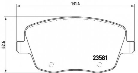 Гальмівні колодки, тюнінг BREMBO P 85 057X (фото 1)