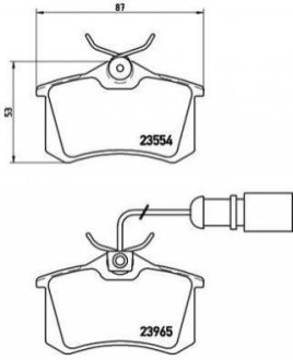 Гальмівні колодки дискові BREMBO P85 058 (фото 1)