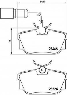 Гальмівні колодки дискові BREMBO P85 059 (фото 1)