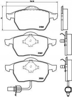 Гальмівні колодки дискові BREMBO P85 060 (фото 1)