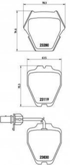 Гальмівні колодки дискові BREMBO P85 067 (фото 1)