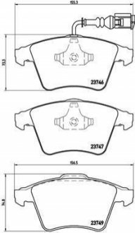 Гальмівні колодки дискові BREMBO P85 082 (фото 1)