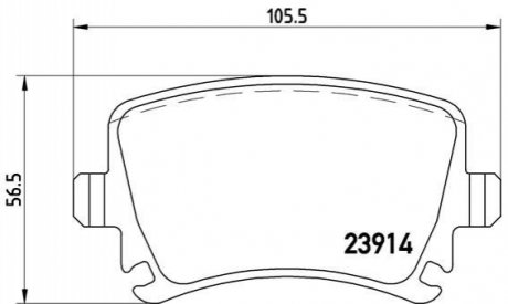 Гальмівні колодки, тюнінг BREMBO P 85 095X (фото 1)